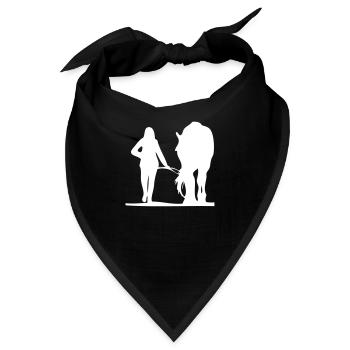 Pferd führen - Bandana - Schwarz - Vorne