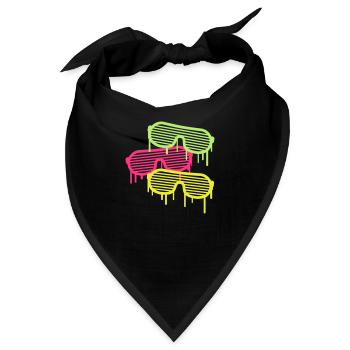 Graffiti Party Glasses - Bandana - Schwarz - Vorne