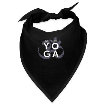 Fokus auf Yoga - Bandana - Schwarz - Vorne