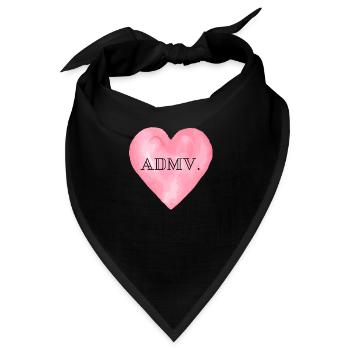ADMV - amor de mi vida - Liebe meines Lebens - Bandana - Schwarz - Vorne