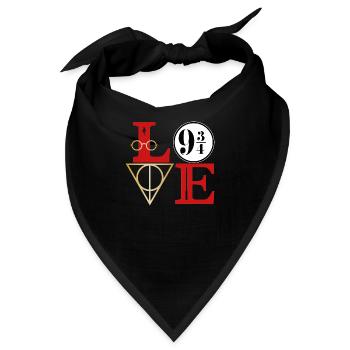 Love 9 3/4 - Bandana - Schwarz - Vorne