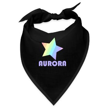 Aurora pastell stella - Bandana - Schwarz - Vorne