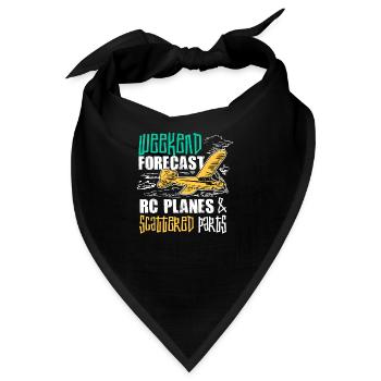 RC Flugzeug Geschenk für einen RC Pilot - Bandana - Schwarz - Vorne