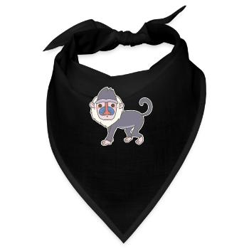 Pavian - Bandana - Schwarz - Vorne