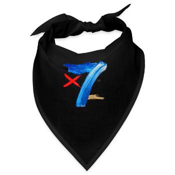7 - Bandana - Schwarz - Vorne