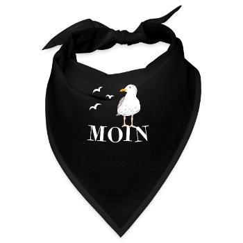 Moin Möwe - Bandana - Schwarz - Vorne