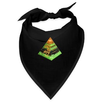 Wolfsenergie Pyramide - Bandana - Schwarz - Vorne