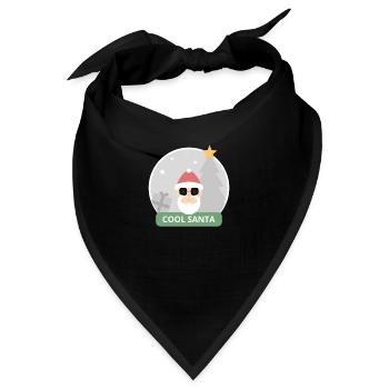 Cool Santa - Bandana - Schwarz - Vorne
