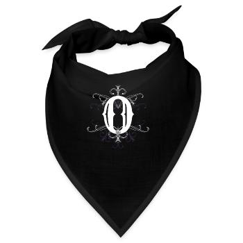 Buchstabe O Buchstabe-O - Bandana - Schwarz - Vorne