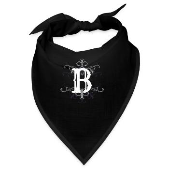 Buchstabe B Buchstabe-B - Bandana - Schwarz - Vorne