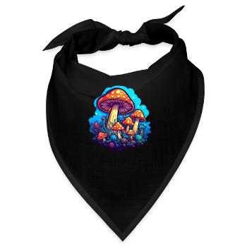 Magische Champi - Bandana - Schwarz - Vorne