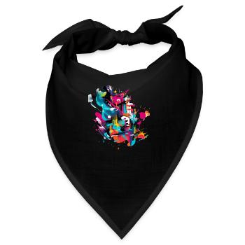 Graffiti-Kultur - Bandana - Schwarz - Vorne