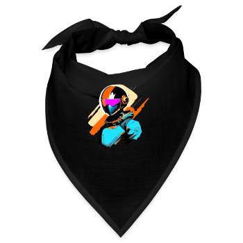Raumfahrer - Bandana - Schwarz - Vorne
