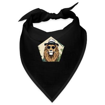 Mister Lion - Bandana - Schwarz - Vorne
