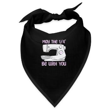 Lustiges Nähen Nähmaschine Design für Nähliebhaber - Bandana - Schwarz - Vorne