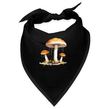pilze - Bandana - Schwarz - Vorne