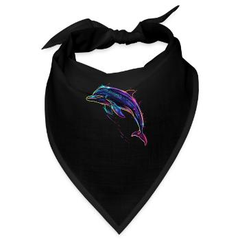 Delfin - Bandana - Schwarz - Vorne
