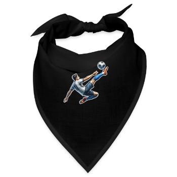 Fußball Fallrückzieher - Bandana - Schwarz - Vorne