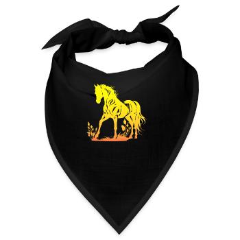 Cowboy Lustiger Cowboyhut Wild Western Rodeo Texas - Bandana - Schwarz - Vorne