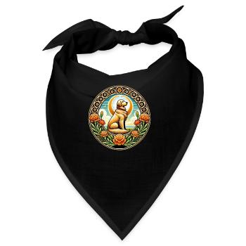 Golden Retriever - Bandana - Schwarz - Vorne