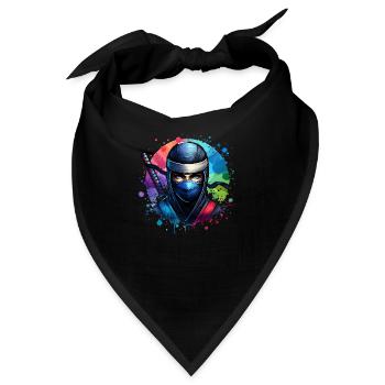 Ninja - Bandana - Schwarz - Vorne