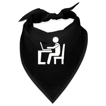 Arbeit Büro - Bandana - Schwarz - Vorne