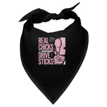 Powerfrauen lieben Gangschaltung - Bandana - Schwarz - Vorne