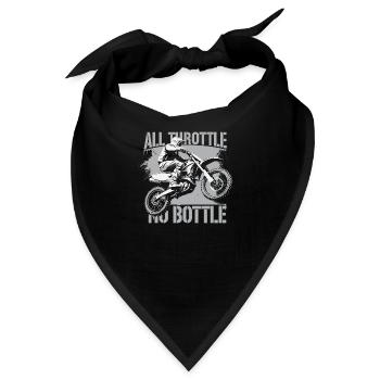 Motocross – Nur Vollgas zählt - Bandana - Schwarz - Vorne