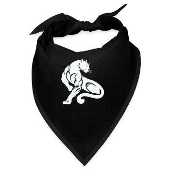 Panther Leopard - Bandana - Schwarz - Vorne