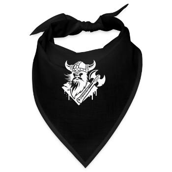 wikinger krieger - Bandana - Schwarz - Vorne