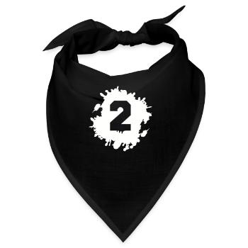 2 klecks - Bandana - Schwarz - Vorne