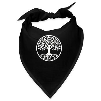 baum des lebens - Bandana - Schwarz - Vorne