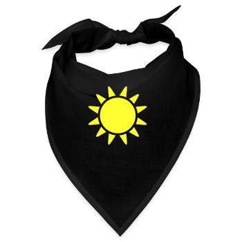 sonne - Bandana - Schwarz - Vorne