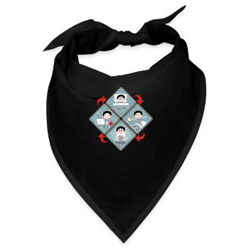 THE INTERNET - just a normal day - RAHMENLOS Gift - Bandana - Schwarz - Vorne