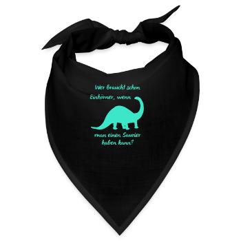 Dino - Bandana - Schwarz - Vorne