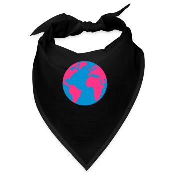 Planet Erde - Bandana - Schwarz - Vorne