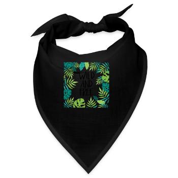 Wild und frei - Bandana - Schwarz - Vorne