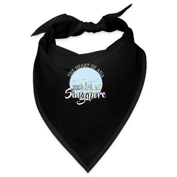 Singapur - Bandana - Schwarz - Vorne