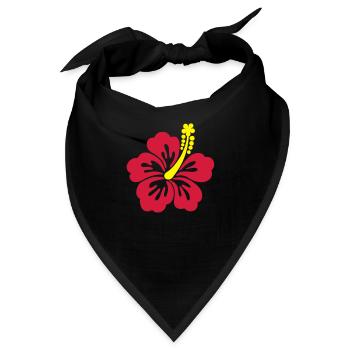 hibiscus tahiti - Bandana - Schwarz - Vorne
