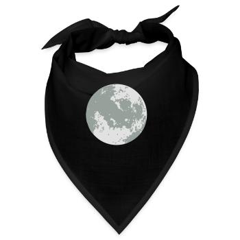 Mond/ Moon (2c) - Bandana - Schwarz - Vorne