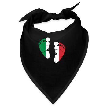 Italien Rom Geschenk Heimat - Bandana - Schwarz - Vorne