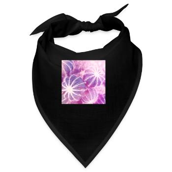 Sommer Kakteen Aquarell Minimalismus - Bandana - Schwarz - Vorne