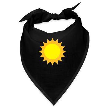 Sonne - Bandana - Schwarz - Vorne
