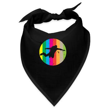 Fallschirm Basejumper BASE Fallschirmspringer - Bandana - Schwarz - Vorne