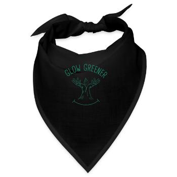 Glow Greener - Bandana - Schwarz - Vorne