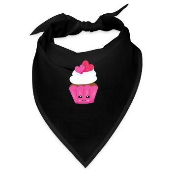cupcake - Bandana - Schwarz - Vorne