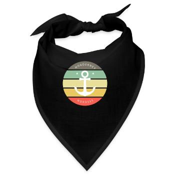 Norderney bunt - Bandana - Schwarz - Vorne