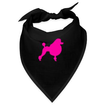 Pudel - Bandana - Schwarz - Vorne
