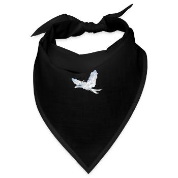 Wolken Vogel - Bandana - Schwarz - Vorne