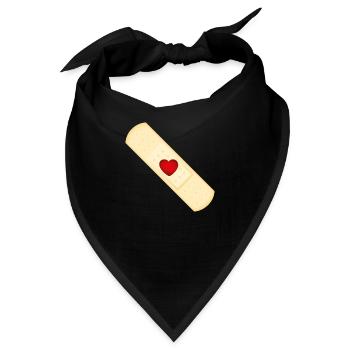 Smiley Plaster - Bandana - Schwarz - Vorne